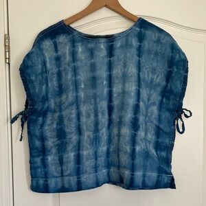Everlane Indigo Tie-Dye Blouse